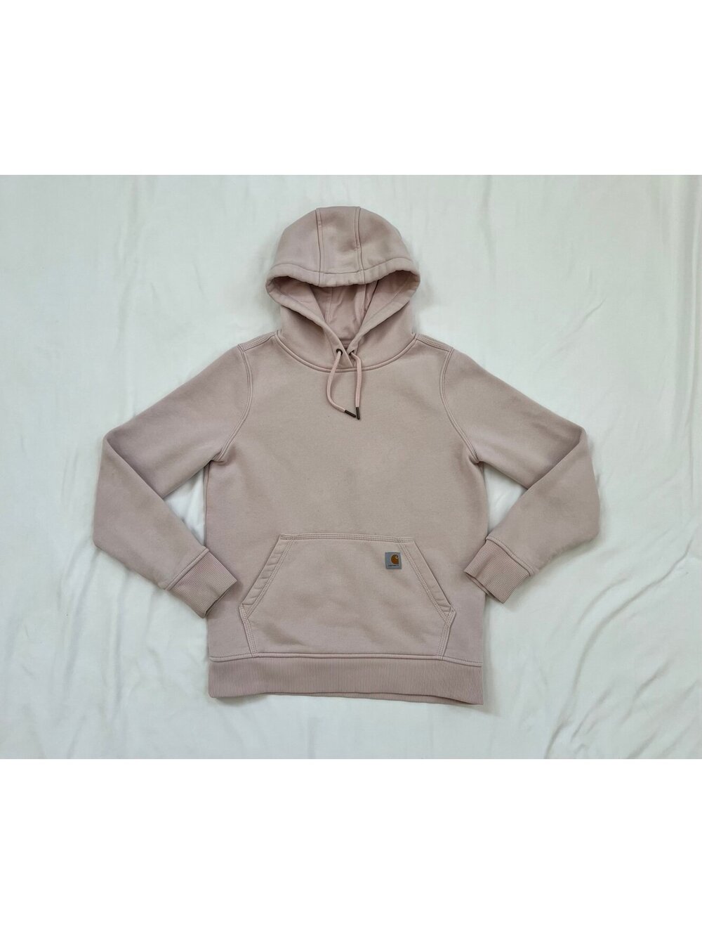 Carhartt women’s size small “rose tint” small relaxed fit hoodie
